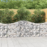 NNEVL Arched Gabion Baskets 5 pcs 200x30x80/100 cm Galvanised Iron