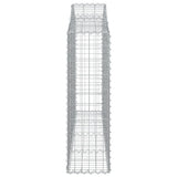 NNEVL Arched Gabion Baskets 3 pcs 200x30x100/120 cm Galvanised Iron