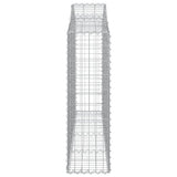 NNEVL Arched Gabion Baskets 4 pcs 200x30x100/120 cm Galvanised Iron