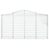 NNEVL Arched Gabion Baskets 5 pcs 200x30x100/120 cm Galvanised Iron