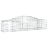 NNEVL Arched Gabion Baskets 5 pcs 200x50x40/60 cm Galvanised Iron