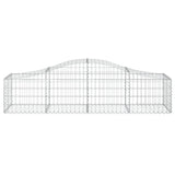 NNEVL Arched Gabion Baskets 5 pcs 200x50x40/60 cm Galvanised Iron