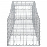 NNEVL Arched Gabion Baskets 5 pcs 200x50x40/60 cm Galvanised Iron