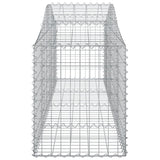 NNEVL Arched Gabion Baskets 7 pcs 200x50x60/80 cm Galvanised Iron