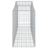 NNEVL Arched Gabion Baskets 9 pcs 200x50x80/100 cm Galvanised Iron