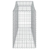 NNEVL Arched Gabion Baskets 15 pcs 200x50x80/100 cm Galvanised Iron