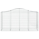 NNEVL Arched Gabion Baskets 6 pcs 200x50x100/120 cm Galvanised Iron