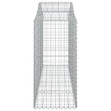 NNEVL Arched Gabion Baskets 7 pcs 200x50x100/120 cm Galvanised Iron