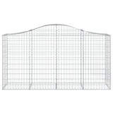NNEVL Arched Gabion Baskets 14 pcs 200x50x100/120 cm Galvanised Iron