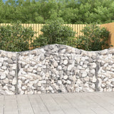 NNEVL Arched Gabion Baskets 14 pcs 200x50x100/120 cm Galvanised Iron