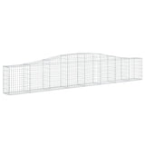 NNEVL Arched Gabion Baskets 5 pcs 400x30x60/80 cm Galvanised Iron