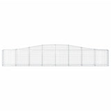 NNEVL Arched Gabion Baskets 5 pcs 400x30x60/80 cm Galvanised Iron