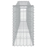 NNEVL Arched Gabion Baskets 5 pcs 400x30x60/80 cm Galvanised Iron