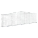 NNEVL Arched Gabion Baskets 7 pcs 400x30x100/120 cm Galvanised Iron