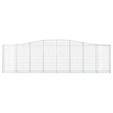 NNEVL Arched Gabion Baskets 7 pcs 400x30x100/120 cm Galvanised Iron