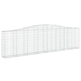 NNEVL Arched Gabion Baskets 8 pcs 400x30x100/120 cm Galvanised Iron