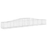 NNEVL Arched Gabion Baskets 3 pcs  400x50x40/60 cm Galvanised Iron