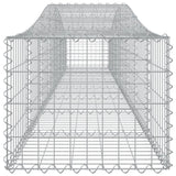 NNEVL Arched Gabion Baskets 4 pcs 400x50x40/60 cm Galvanised Iron