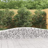 NNEVL Arched Gabion Baskets 4 pcs 400x50x40/60 cm Galvanised Iron