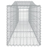 NNEVL Arched Gabion Baskets 2 pcs 400x50x60/80 cm Galvanised Iron