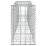 NNEVL Arched Gabion Baskets 4 pcs 400x50x80/100 cm Galvanised Iron