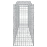 NNEVL Arched Gabion Baskets 3 pcs  400x50x100/120 cm Galvanised Iron