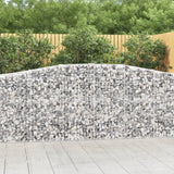 NNEVL Arched Gabion Baskets 3 pcs  400x50x100/120 cm Galvanised Iron