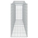 NNEVL Arched Gabion Baskets 4 pcs 400x50x100/120 cm Galvanised Iron