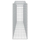 NNEVL Arched Gabion Baskets 3 pcs  400x50x120/140 cm  Galvanised Iron