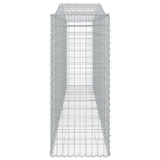 NNEVL Arched Gabion Baskets 4 pcs 400x50x120/140 cm  Galvanised Iron