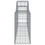 NNEVL Arched Gabion Baskets 6 pcs 200x30x60/80 cm Galvanised Iron