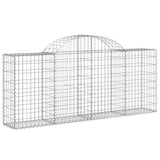 NNEVL Arched Gabion Baskets 6 pcs 200x30x80/100 cm Galvanised Iron