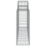 NNEVL Arched Gabion Baskets 6 pcs 200x30x80/100 cm Galvanised Iron