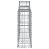 NNEVL Arched Gabion Baskets 10 pcs 200x30x80/100 cm Galvanised Iron