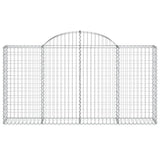 NNEVL Arched Gabion Baskets 6 pcs 200x30x100/120 cm Galvanised Iron