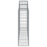 NNEVL Arched Gabion Baskets 6 pcs 200x30x100/120 cm Galvanised Iron