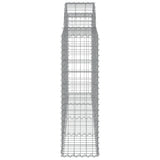 NNEVL Arched Gabion Baskets 8 pcs 200x30x100/120 cm Galvanised Iron