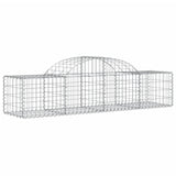 NNEVL Arched Gabion Baskets 3 pcs 200x50x40/60 cm Galvanised Iron