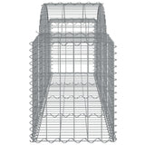 NNEVL Arched Gabion Baskets 3 pcs 200x50x60/80 cm Galvanised Iron