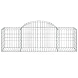 NNEVL Arched Gabion Baskets 8 pcs 200x50x60/80 cm Galvanised Iron