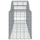 NNEVL Arched Gabion Baskets 8 pcs 200x50x60/80 cm Galvanised Iron