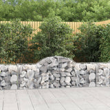NNEVL Arched Gabion Baskets 8 pcs 200x50x60/80 cm Galvanised Iron