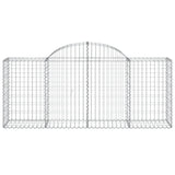 NNEVL Arched Gabion Baskets 8 pcs 200x50x80/100 cm Galvanised Iron