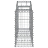 NNEVL Arched Gabion Baskets 11 pcs 200x50x80/100 cm Galvanised Iron