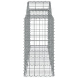 NNEVL Arched Gabion Baskets 12 pcs 200x50x80/100 cm Galvanised Iron