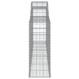 NNEVL Arched Gabion Baskets 7 pcs 300x30x80/100 cm Galvanised Iron