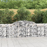 NNEVL Arched Gabion Baskets 8 pcs 300x30x80/100 cm Galvanised Iron