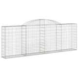 NNEVL Arched Gabion Baskets 5 pcs 300x30x100/120 cm Galvanised Iron