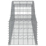 NNEVL Arched Gabion Baskets 2 pcs 300x50x40/60 cm Galvanised Iron