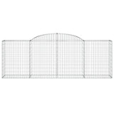 NNEVL Arched Gabion Baskets 4 pcs 300x50x100/120 cm Galvanised Iron